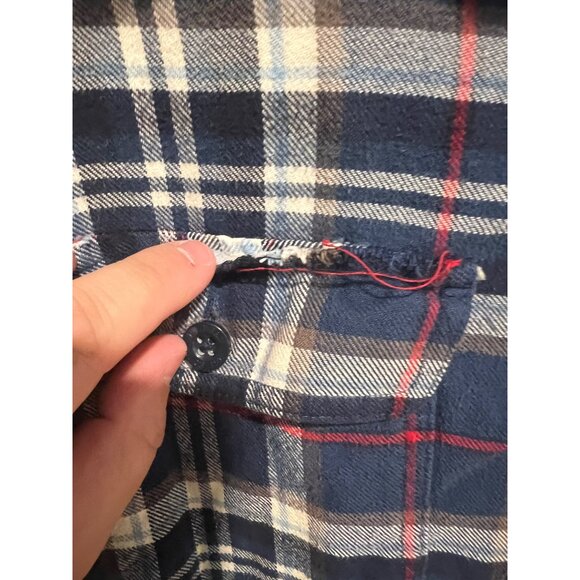 LL Bean Fleece Lined Flannel Button Up Shirt - Size S‎ - Picture 2 of 4